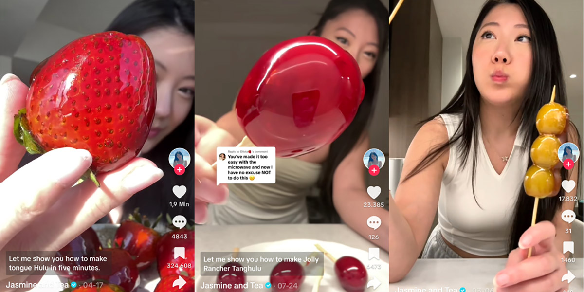 La "frutta di vetro" conquista TikTok